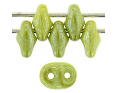 SuperDuo Bead - #L53420 Olive Opaque Luster