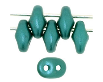 SuperDuo Bead - #25027 Pearl Coat - Teal