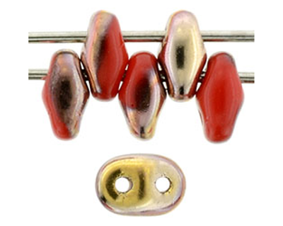 SuperDuo Bead - #A9320 Red Opaque - Apollo