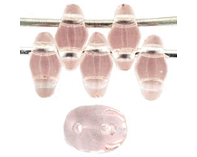 SuperDuo Bead - #7012 Rosaline Transparent