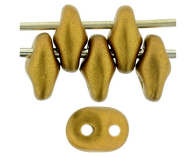SuperDuo Bead - #29415 Satin Metallic - Goldenrod