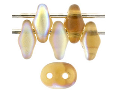 SuperDuo Bead - #MX1023 Smoky Topaz Rainbow Matte