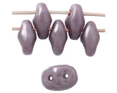 SuperDuo Bead - #L23020 Violet Opaque Luster