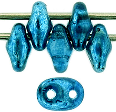 SuperDuo Bead - #25366 Mirror - Turquoise Blue