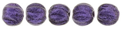 3mm Melon Shaped - Metallic Suede Purple (100pcs)