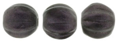 5mm Melon Shaped - Metallic Suede Dark Plum (50pcs)