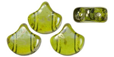 Ginkgo Leaf Bead - Olivine - Rembrandt