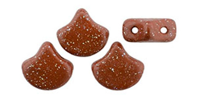 Ginkgo Leaf Bead - Stardance - Gingerbread