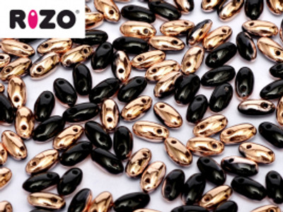 Rizo Beads - #27101 Jet Capri Gold