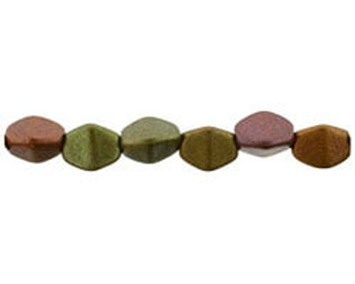 5x3mm Pinch Beads - #K0164 Bronze Metallic Rainbow Matte
