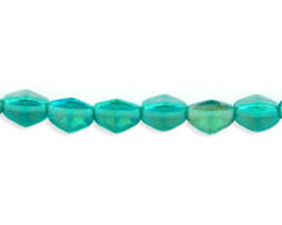 5x3mm Pinch Beads - #LR5072 Emerald Luster Rainbow