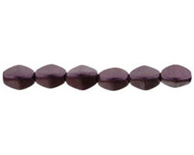 5x3mm Pinch Beads - #79083 Metallic Suede Dark Plum