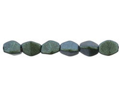 5x3mm Pinch Beads - #94104 Polychrome Aqua Teal
