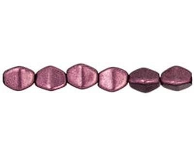 5x3mm Pinch Beads - #06B01 Saturated Red Pear Metallic