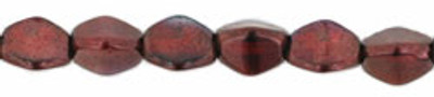 5x3mm Pinch Beads - #E9008 Siam Ruby Vega