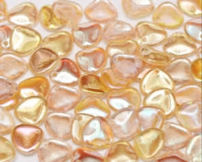 Rose Petals 8mm - Crystal Yellow Rainbow