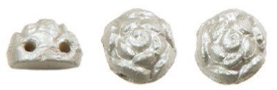 Roseta Two-Hole Cabochon - Powdery - Cool Gray