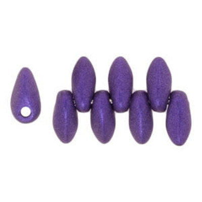 2.5x6mm Mini Dagger - #79021 Metallic Suede Purple