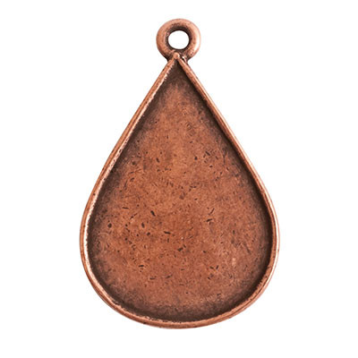 Bezel - Pendant: Drop Ornate Flat Tag by Nunn Design | 1 Each