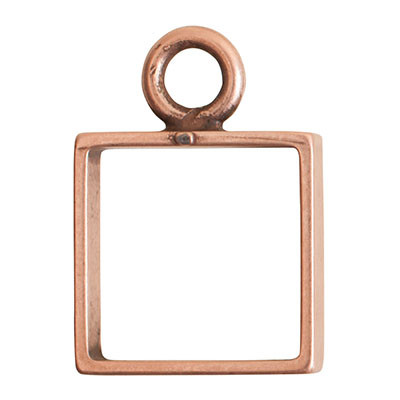 Bezel - Pendant: Square Open Mini Single Loop by Nunn Design | 1 Each