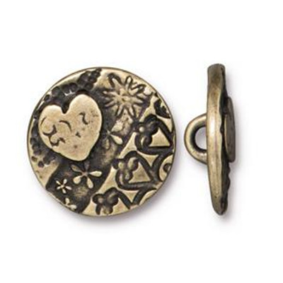 TierraCast Button: Amor Round | Pk of 2