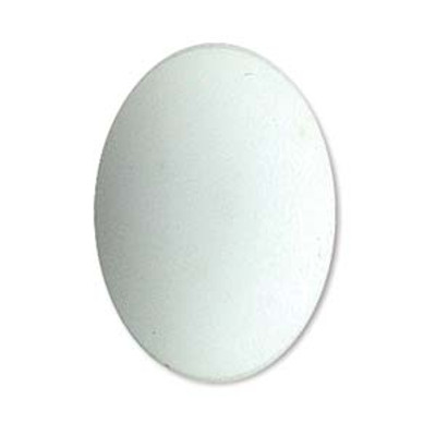 Lunasoft Oval Cabochon 25x18MM - Opaque White | 1 Each *Discontinued*
