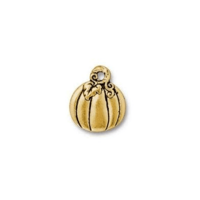 Limited Edition! Spicy Pumpkin Drop Charm by TierraCast | Pk of 2