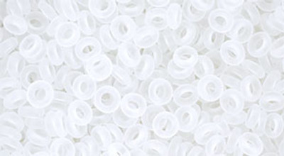 Demi Round Bead by Toho #1-F Clear Transparent Matte