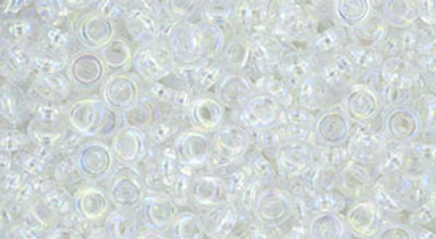 Demi Round Bead by Toho #161 Clear Transparent Rainbow