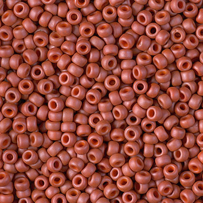 Round Seed Bead by Miyuki - #1236 Terra Cotta Opaque Matte