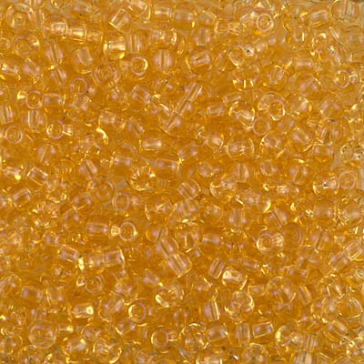 Round Seed Bead by Miyuki - #132 Light Topaz Transparent