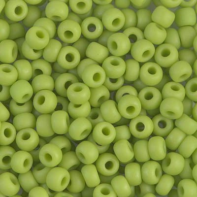 Round Seed Bead by Miyuki - #416-F Chartreuse Opaque Matte