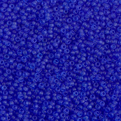 Round Seed Bead by Miyuki - #1617 Dyed Violet Transparent Semi-Matte