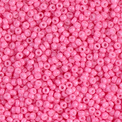 Round Seed Bead by Miyuki - #1385 Dyed Carnation Pink Opaque