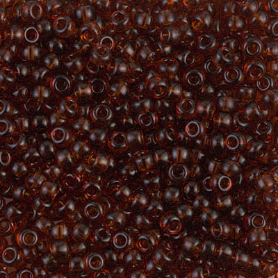 Round Seed Bead by Miyuki - #134 Dark Topaz Transparent