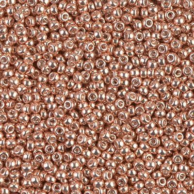 Round Seed Bead by Miyuki - #1072-L Galvanized Apricot Gold