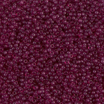 Round Seed Bead by Miyuki - #1312 Dyed Wine Transparent