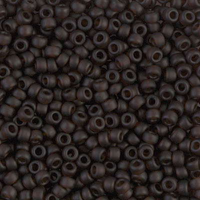 Round Seed Bead by Miyuki - #135-F Root Beer Transparent Matte