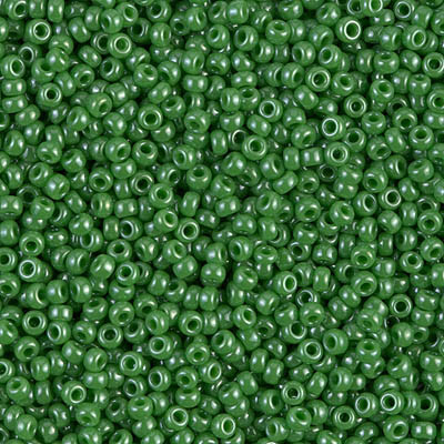Round Seed Bead by Miyuki - #431 Green Opaque Luster