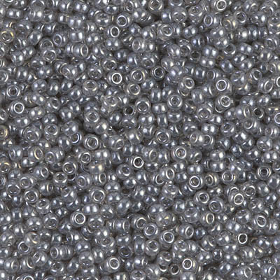 Round Seed Bead by Miyuki - #368 Silver Gray Transparent Luster