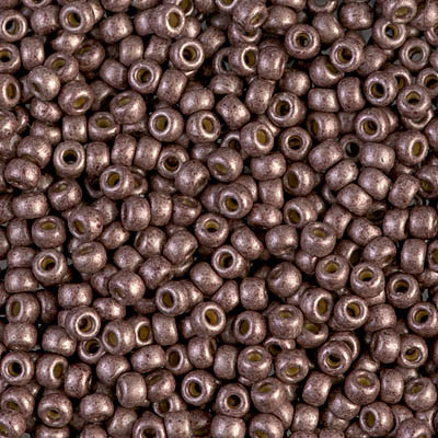 Round Seed Bead by Miyuki - #4213-F Duracoat Galvanized Dark Mauve Matte