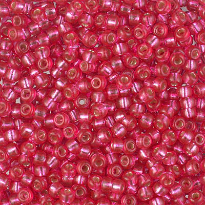 Round Seed Bead by Miyuki - #4266 Duracoat Dyed Hibiscus Transparent Silver-Lined