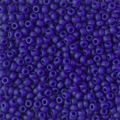 Round Seed Bead by Miyuki - #414-F Cobalt Opaque Matte