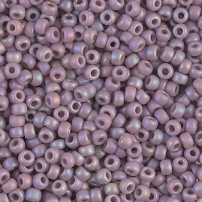 Round Seed Bead by Miyuki - #410-FR Mauve Opaque Rainbow Matte