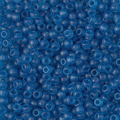 Round Seed Bead by Miyuki - #1614 Dyed Aqua Transparent Semi-Matte