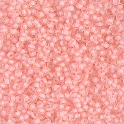 Round Seed Bead by Miyuki - #1934 Baby Pink Semi-Matte Inside Color Lined