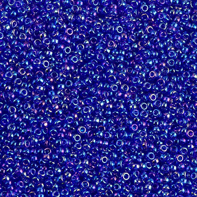 Round Seed Bead by Miyuki - #177 Cobalt Transparent Rainbow