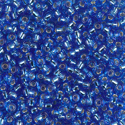 Round Seed Bead by Miyuki - #19 Sapphire Transparent Silver-Lined