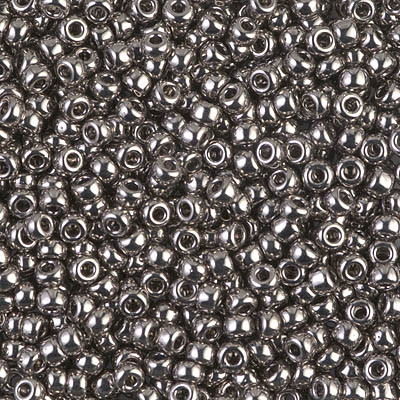 Round Seed Bead by Miyuki - #190 Nickel Plated