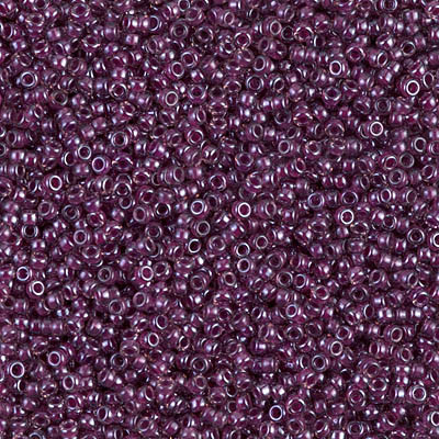 Round Seed Bead by Miyuki - #1834 Magenta / Amethyst Inside Color Lined